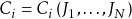 C_{i} = C_{i}\left( J_{1},\dots,J_{N} \right)